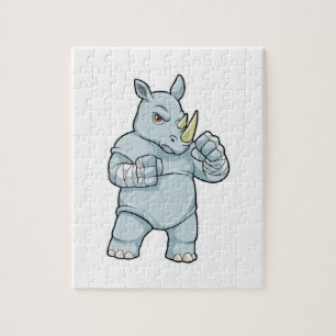 Rhino als Boxer bij Boxing Legpuzzel