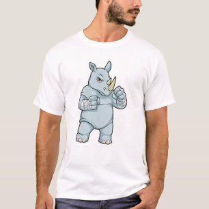 Rhino als Boxer bij Boxing T-shirt