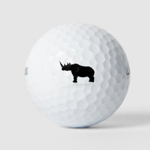 Rhino Animal Silhouette Golfballen