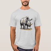 Rhino Art Work for T-Shirt Vector Printing (Devant)