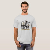 Rhino Art Work for T-Shirt Vector Printing (Devant entier)