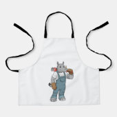 Rhino as Handyman with Water pump plits Schort (Voorkant)
