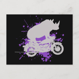 Rhino Biker Briefkaart