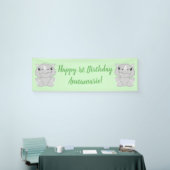 Rhino Birthday Party Green Spandoek (Beurs)