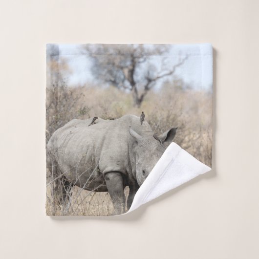 Rhino blanc (Gant de toilette)
