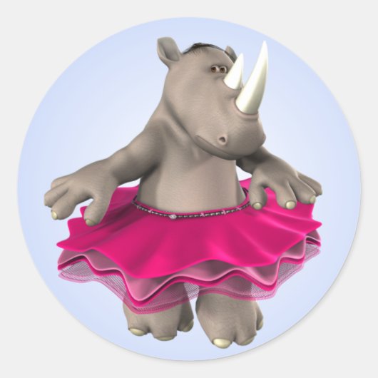 Rhino Blue Sticker (Voorkant)