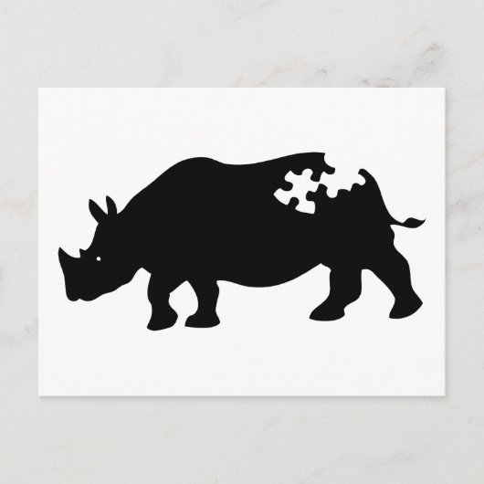 Rhino-Briefkaart Briefkaart (Voorkant)