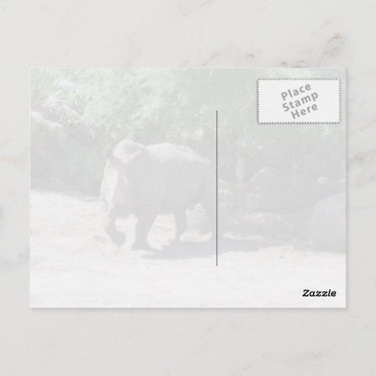 Rhino-Briefkaart Briefkaart (Achterkant)