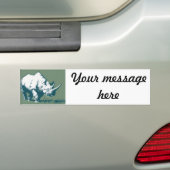 Rhino Bumpersticker (Op auto)