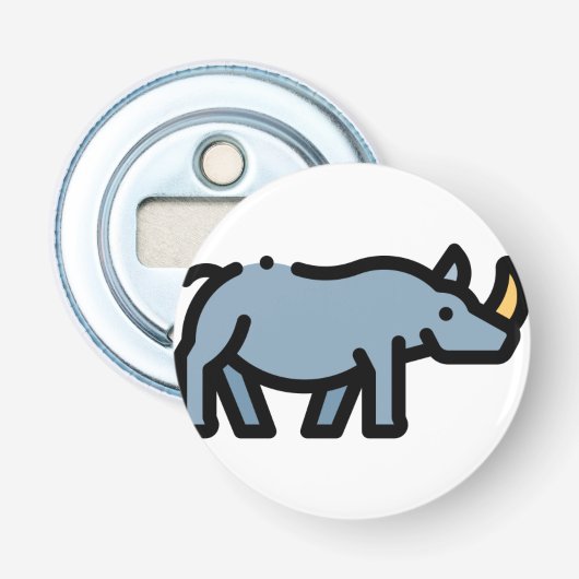 Rhino Button Flesopener (Voorkant)