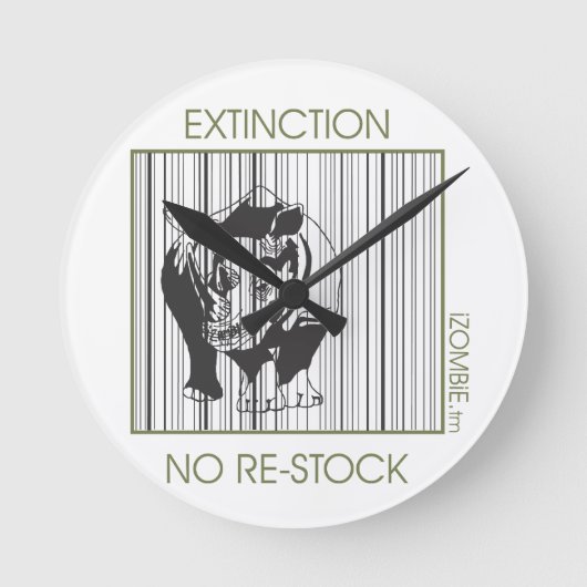 rhino EXTINCTION-klok Ronde Klok (Voorkant)