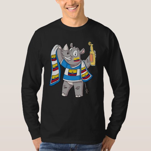 Rhino fan Ecuador T-shirt (Voorkant)