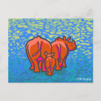 RHINO GRAFFITI ART Briefkaart