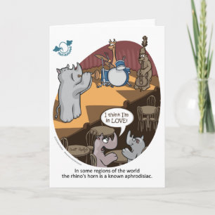 Rhino Greeting Card Kaart