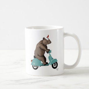 Rhino op Moped Koffiemok
