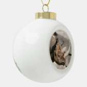 Rhino-Ornament Keramische Bal Ornament (Links)