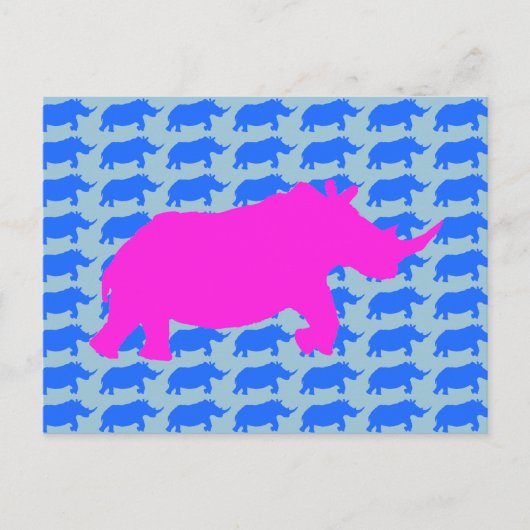 Rhino Pattern Art Briefkaart (Voorkant)