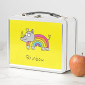 Rhino Rainbow Cute Kinder Rhinoceros (In situ)