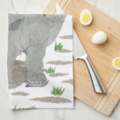 Rhino, Rhinoceros, Afrika, Dierlijk, Wild Theedoek (Quarter Fold)