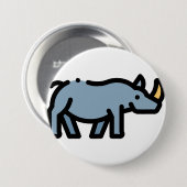 Rhino Ronde Button 7,6 Cm (Voorkant /achterkant)