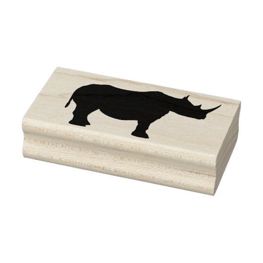 Rhino Silhouette Art Stempel (Stempel)