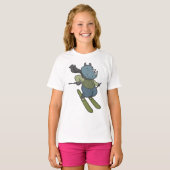 Rhino Skier Ski T-shirt (Voorkant volledig)
