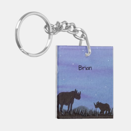 Rhino Sleutelhanger (Voorkant Links)