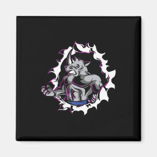 Rhino Spieren Fitness Bodybuilding Gewichtheffen Magneet