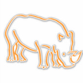 Rhino Sticker (Voorkant)