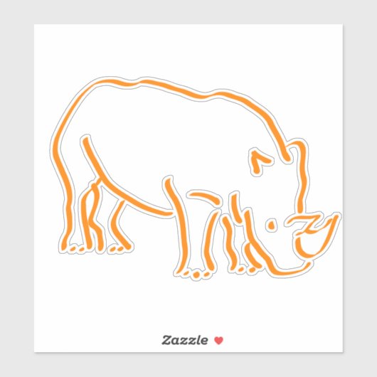 Rhino Sticker (Vel)