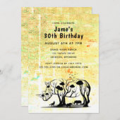 Rhino Tree Silhouette Kaart (Voorkant / Achterkant)