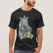 Rhino verjaardagscadeau t-shirt (Voorkant)