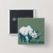 Rhino Vierkante Button 5,1 Cm (Voorkant /achterkant)