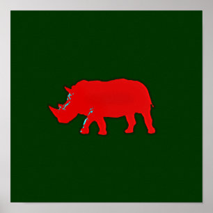 rhinocero grafische prints