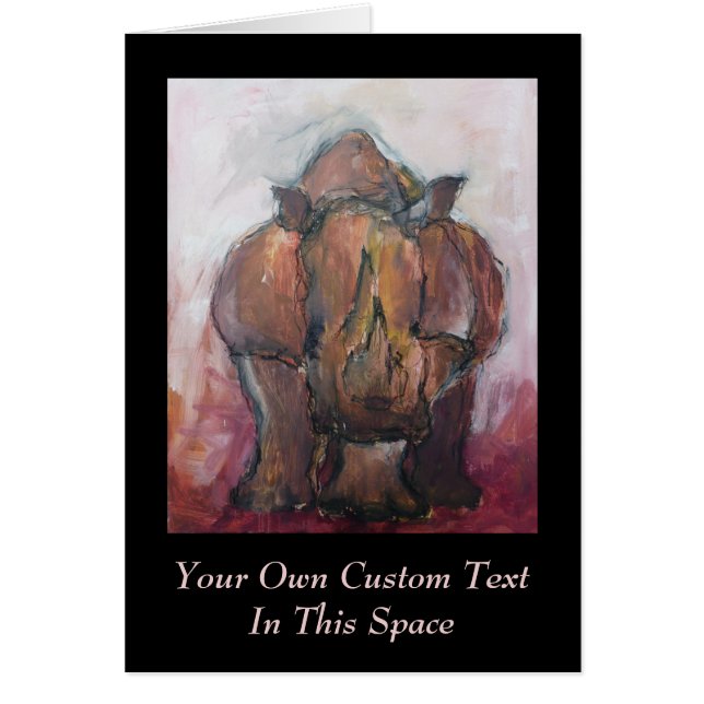 Rhinoceros. (Voorkant)