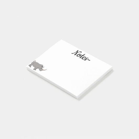 Rhinoceros Afrika Dier Post-it® Notes (Schuin)