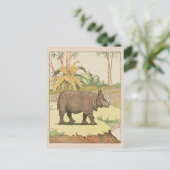 Rhinoceros-artikeltekening Briefkaart (Staand voorkant)