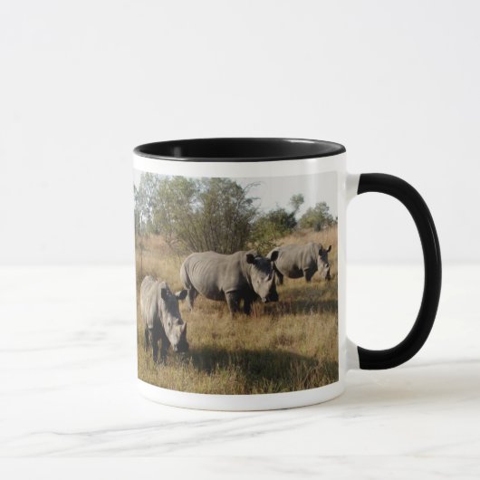 Rhinocéros blancs dans la tasse de Sabi Sabi (Droite)