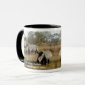 Rhinocéros blancs dans la tasse de Sabi Sabi (Devant gauche)