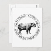 Rhinoceros Briefkaart (Voorkant / Achterkant)