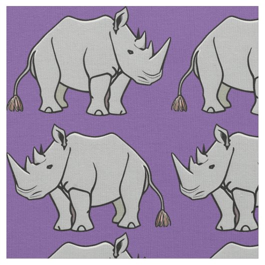 Rhinoceros Fabric Stof (Close Up)