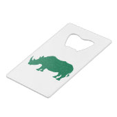 Rhinocéros fait de trèfles (Dos Angle)