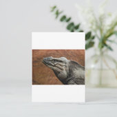 Rhinoceros Iguana Briefkaart (Staand voorkant)