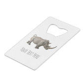 Rhinoceros Illustration Rhino Custom Message (Devant Angle)