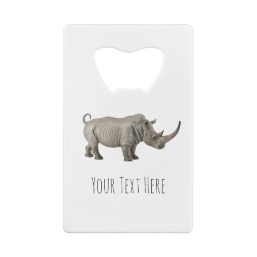 Rhinoceros Illustration Rhino Custom Message (Dos)