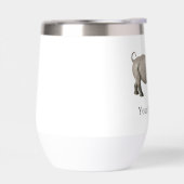 Rhinoceros Illustration Rhino message personnalisé (Gauche)