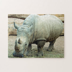 Rhinoceros Jigzaagpuzzel Legpuzzel