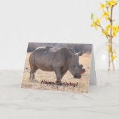 Rhinoceros Kaart (Gele Bloem)