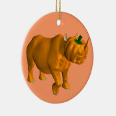 Rhinoceros Keramisch Ornament (Rechts)