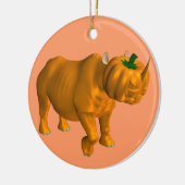 Rhinoceros Keramisch Ornament (Links)